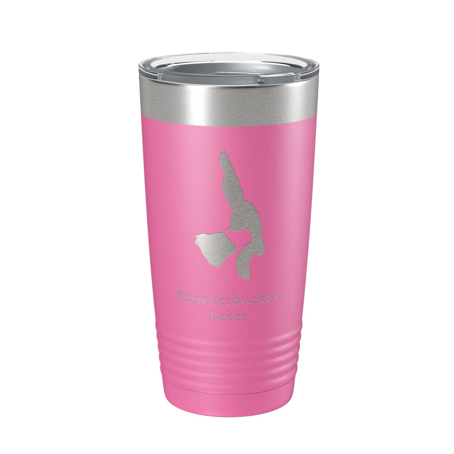 Knickerbocker Lakes Map Tumbler Travel Mug Insulated Laser Engraved Coffee Cup Maine 20 oz