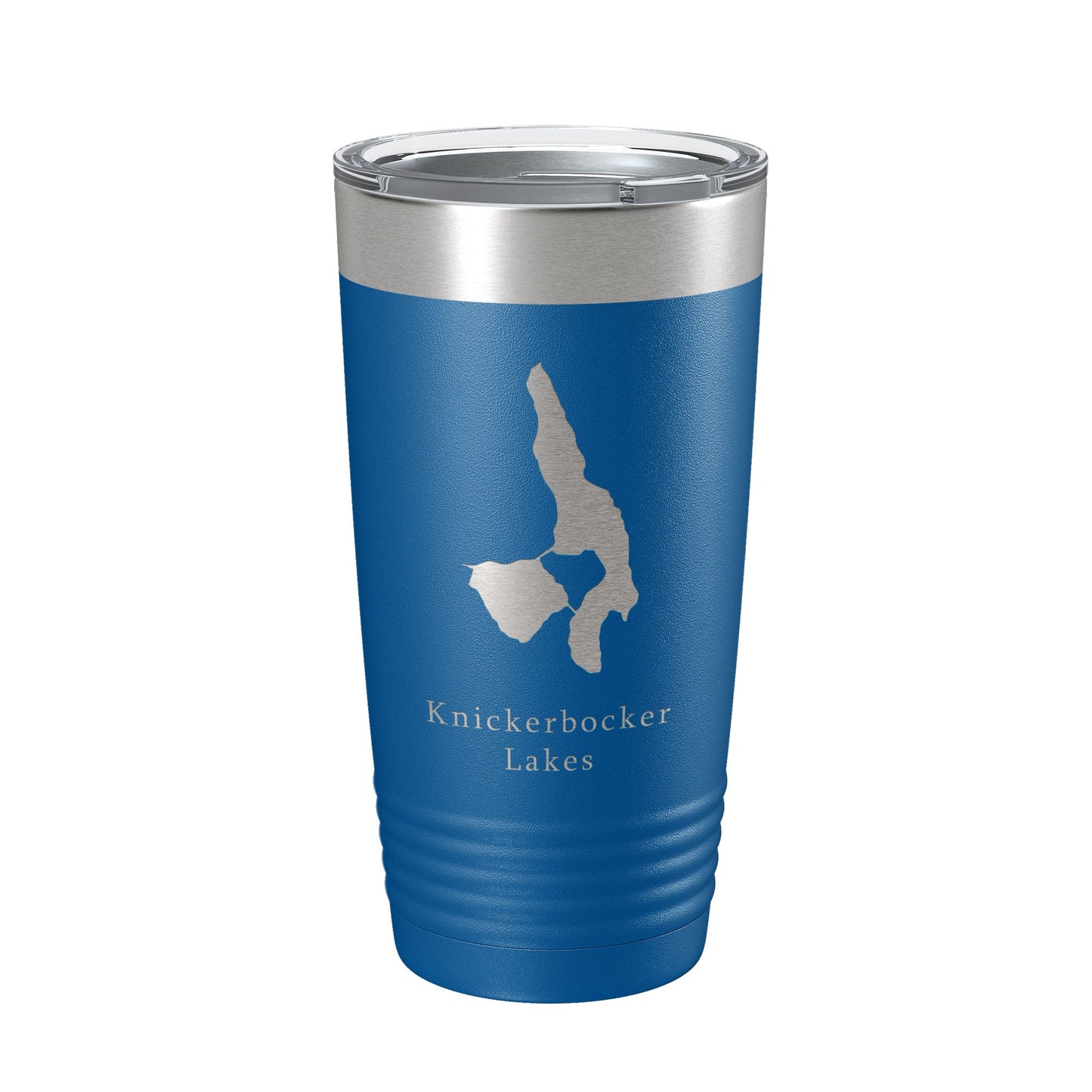 Knickerbocker Lakes Map Tumbler Travel Mug Insulated Laser Engraved Coffee Cup Maine 20 oz