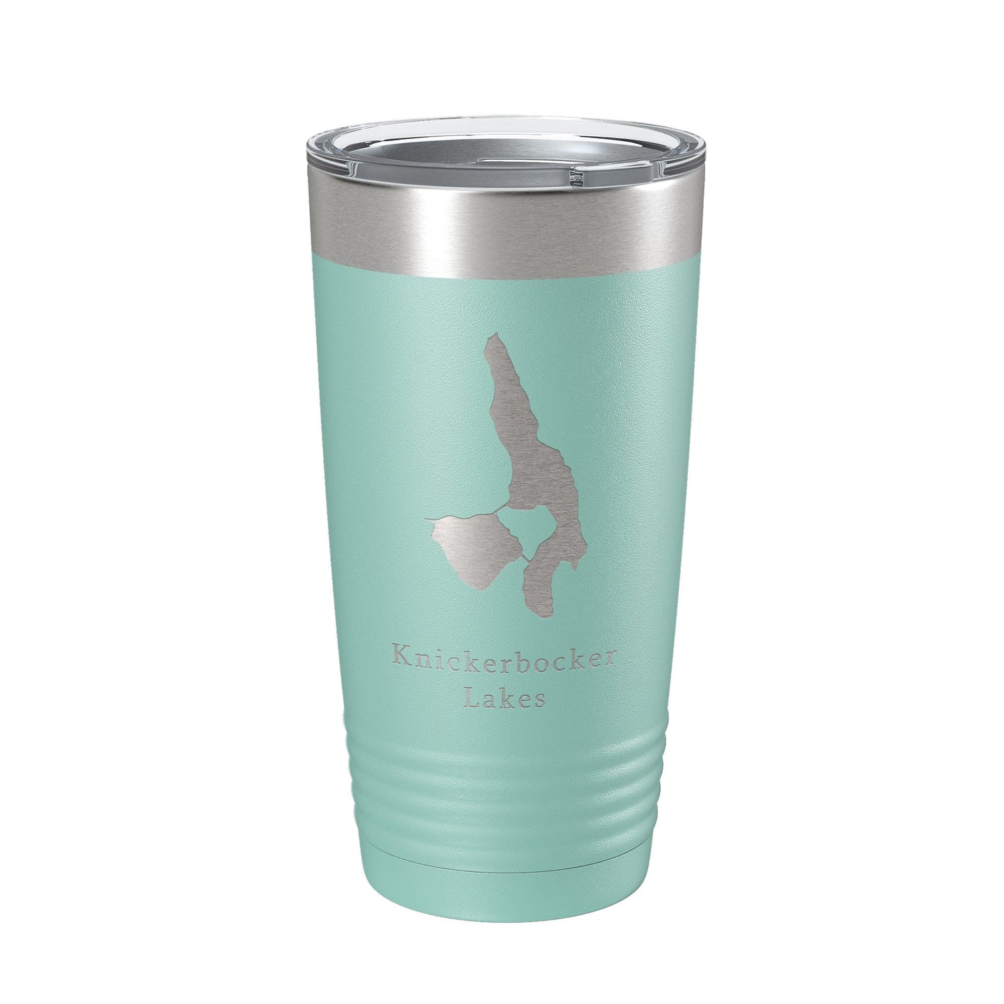 Knickerbocker Lakes Map Tumbler Travel Mug Insulated Laser Engraved Coffee Cup Maine 20 oz
