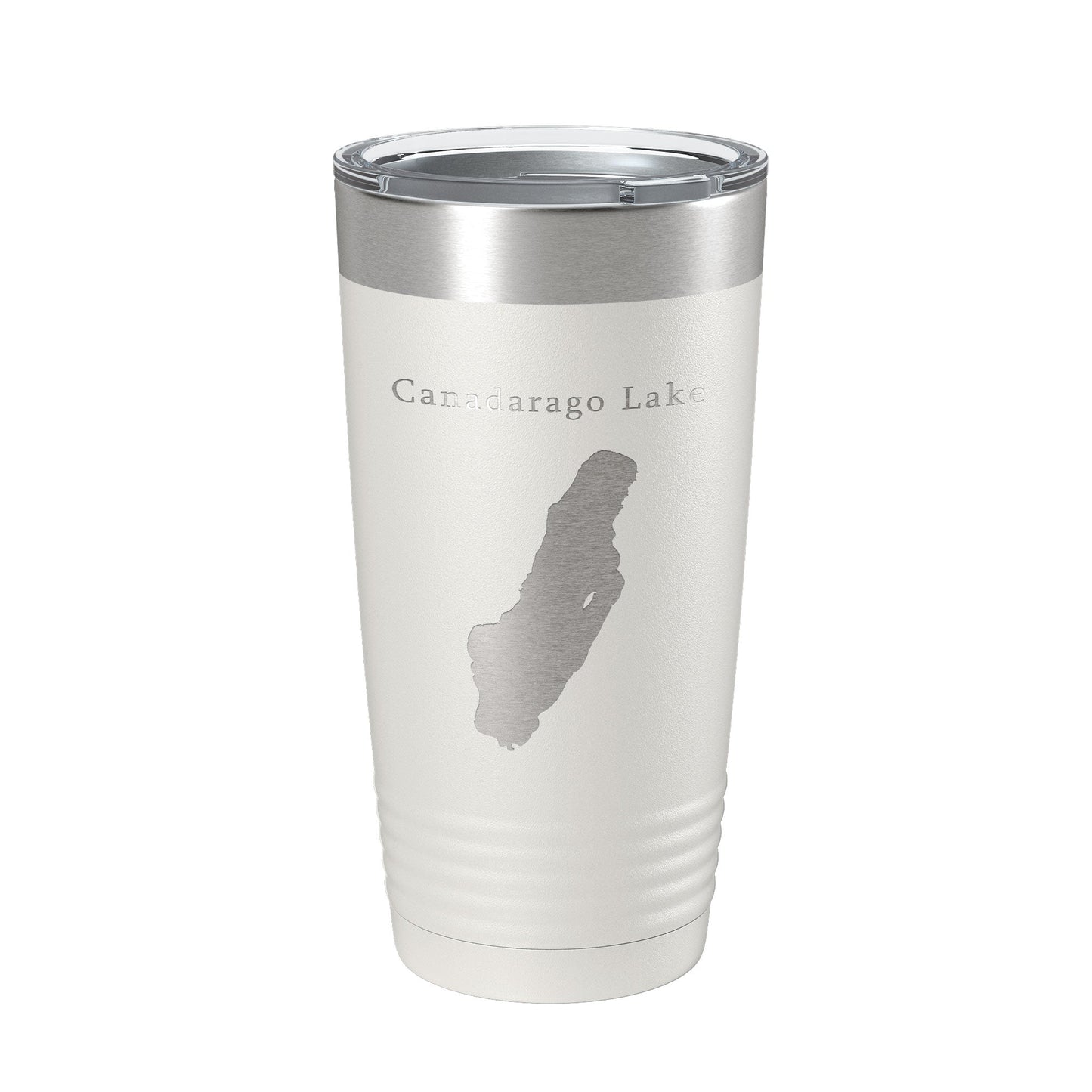 Canadarago Lake Map Tumbler Travel Mug Insulated Laser Engraved Coffee Cup New York 20 oz-7