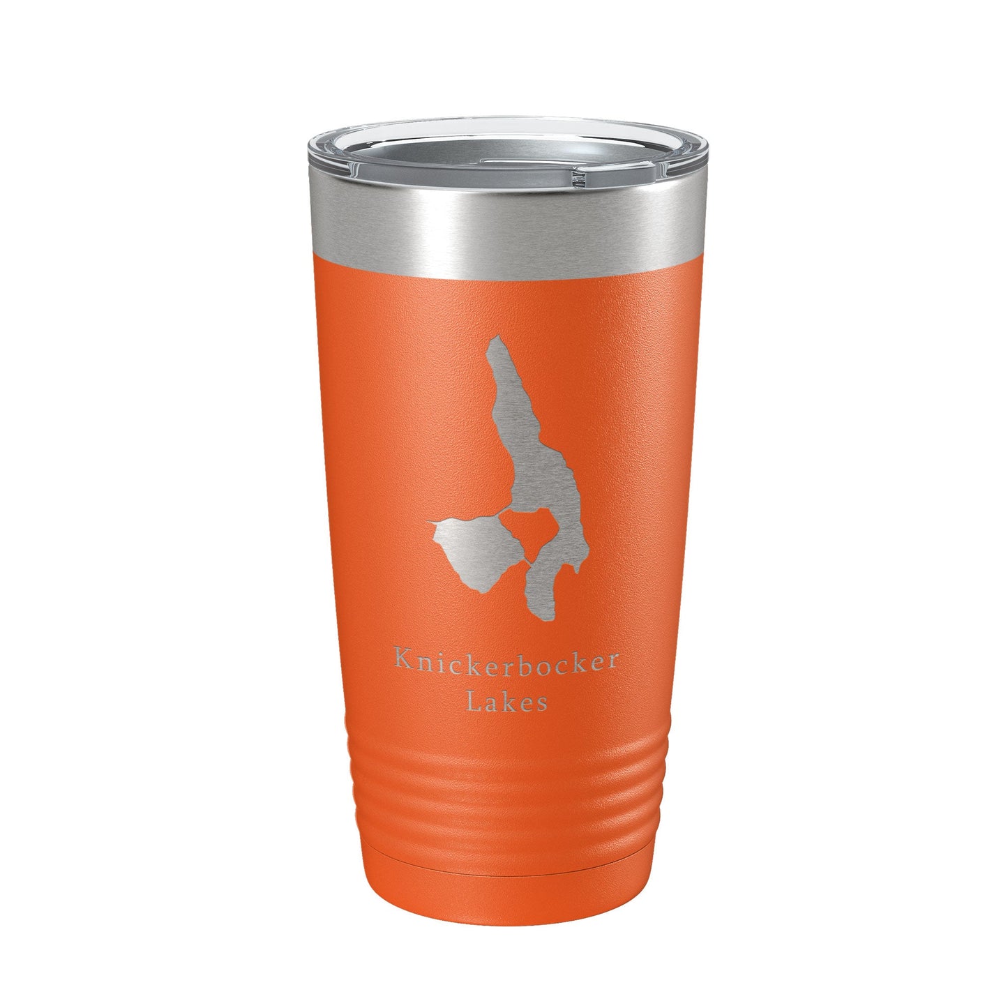 Knickerbocker Lakes Map Tumbler Travel Mug Insulated Laser Engraved Coffee Cup Maine 20 oz