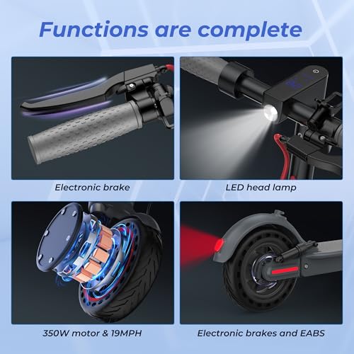 Roinside Electric Scooter - 8.5"/10''/14'' Solid Tires, 350W/500W Moto
