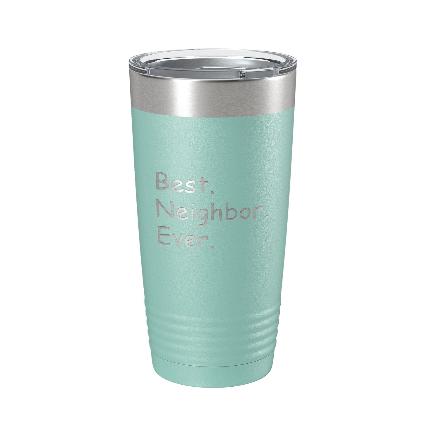 Best Neighbor Ever Tumbler Moving Travel Mug Insulated Laser Engraved Coffee Cup Housewarming Gift New Going Away Farewell Thank You 20 oz