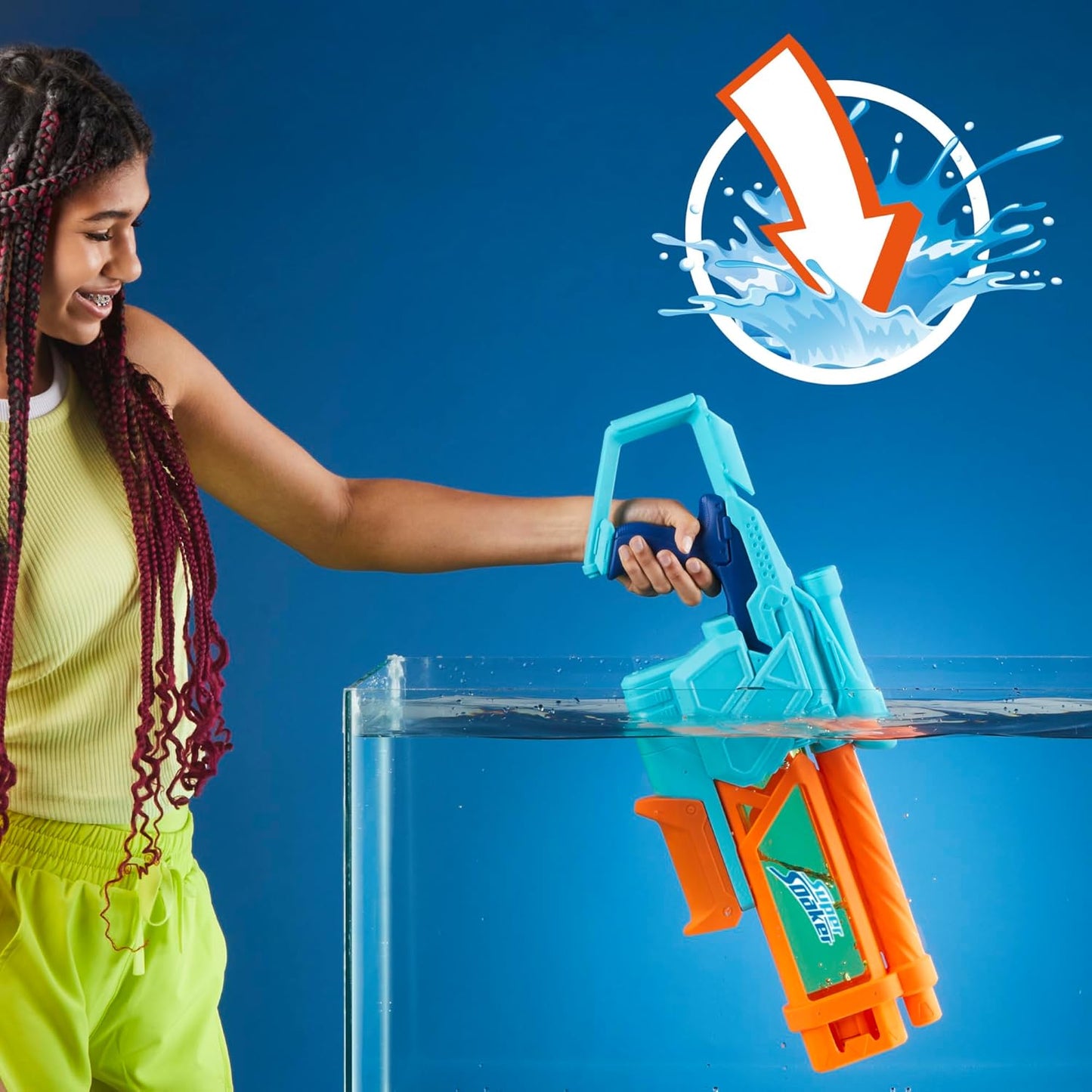 Nerf Super Soaker Mega Dunk Fill Water Blaster