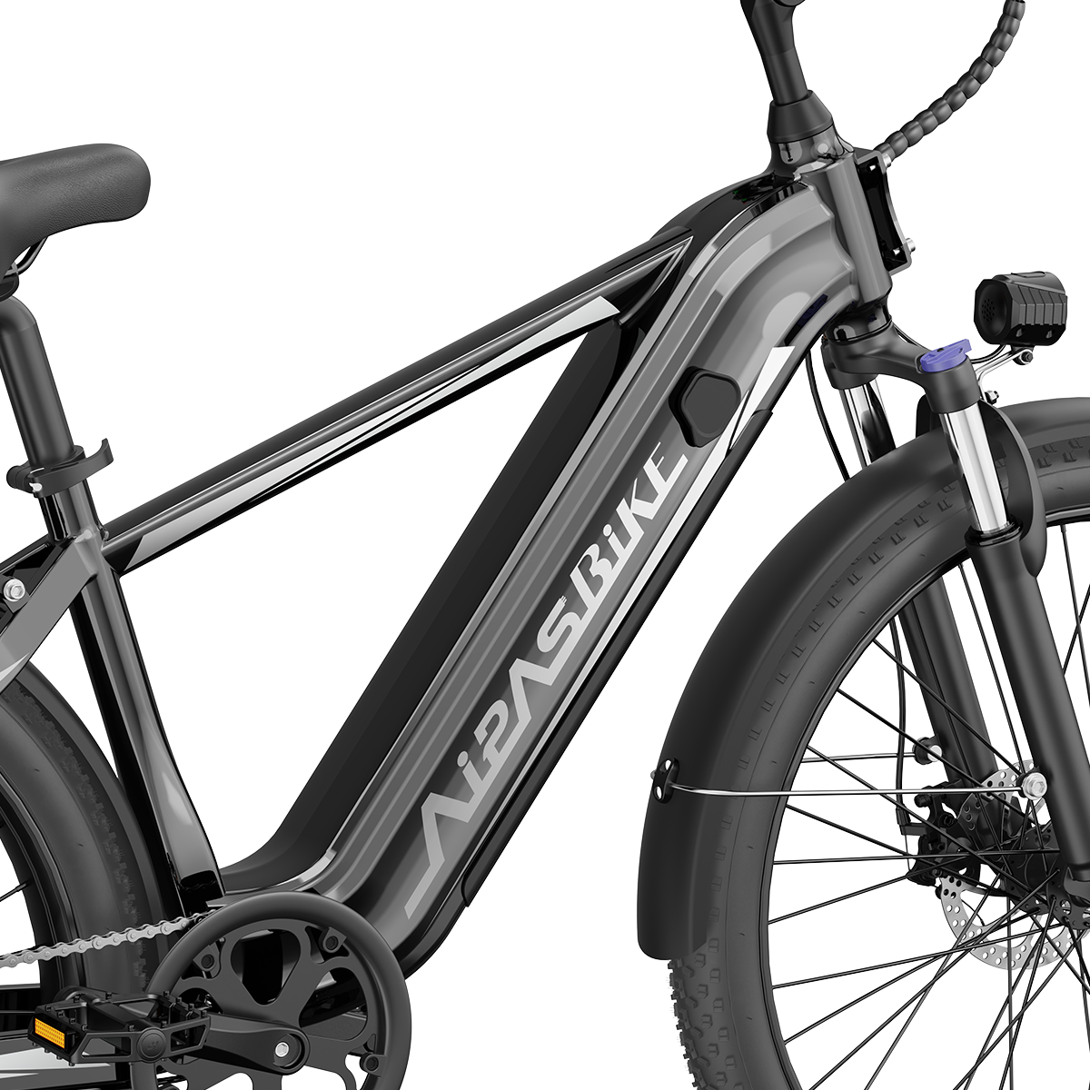Aipas 24" Electric Mountain Bike Fat Tire 1100W City Bicycle -Commuter ebike