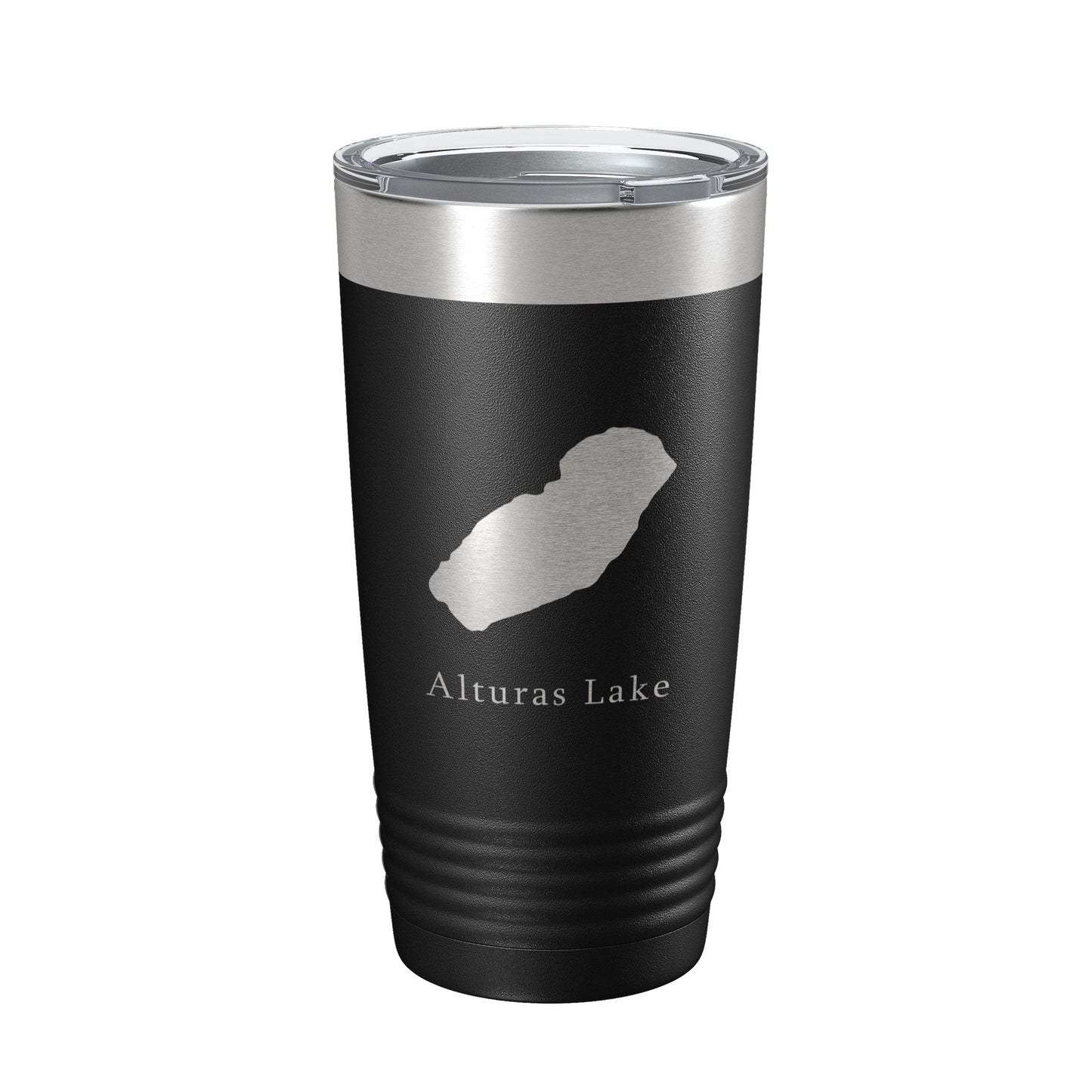 Alturas Lake Map Tumbler Travel Mug Insulated Laser Engraved Coffee Cup Idaho 20 oz