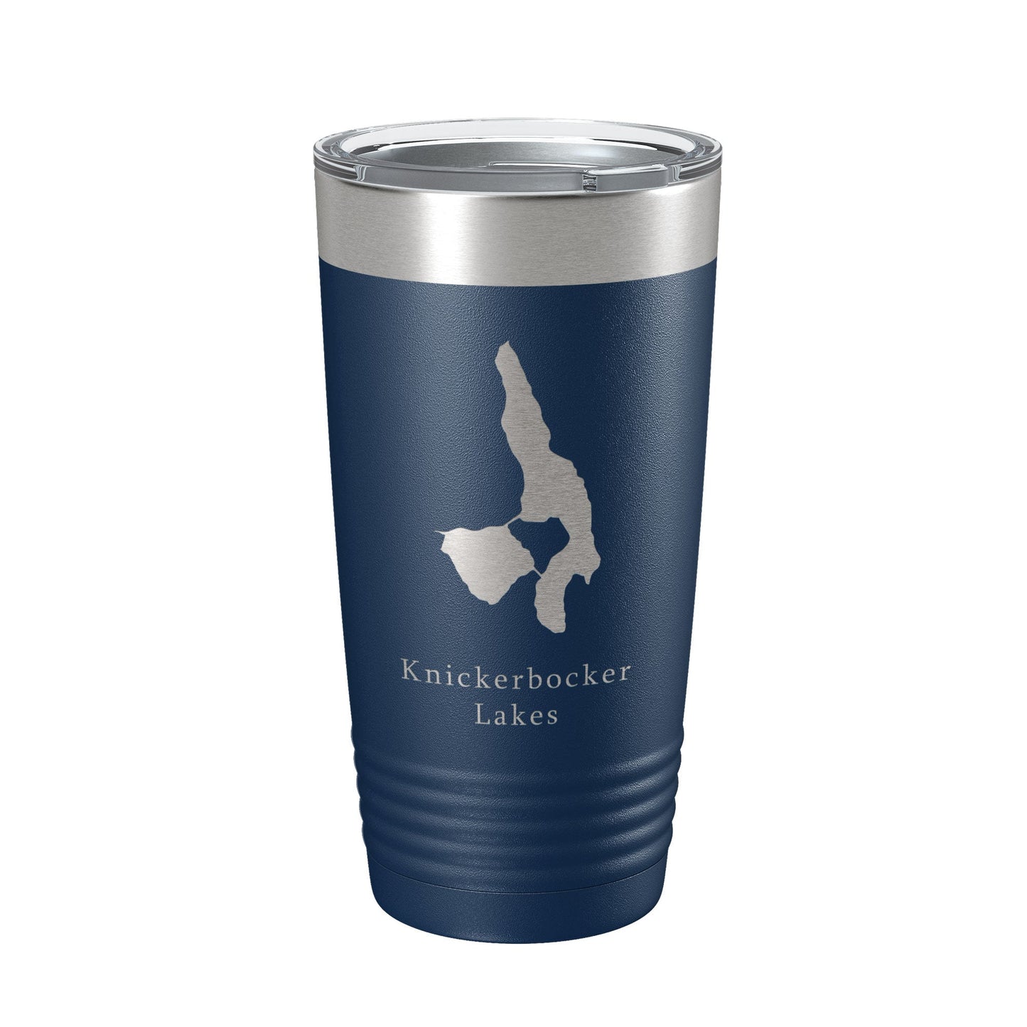 Knickerbocker Lakes Map Tumbler Travel Mug Insulated Laser Engraved Coffee Cup Maine 20 oz