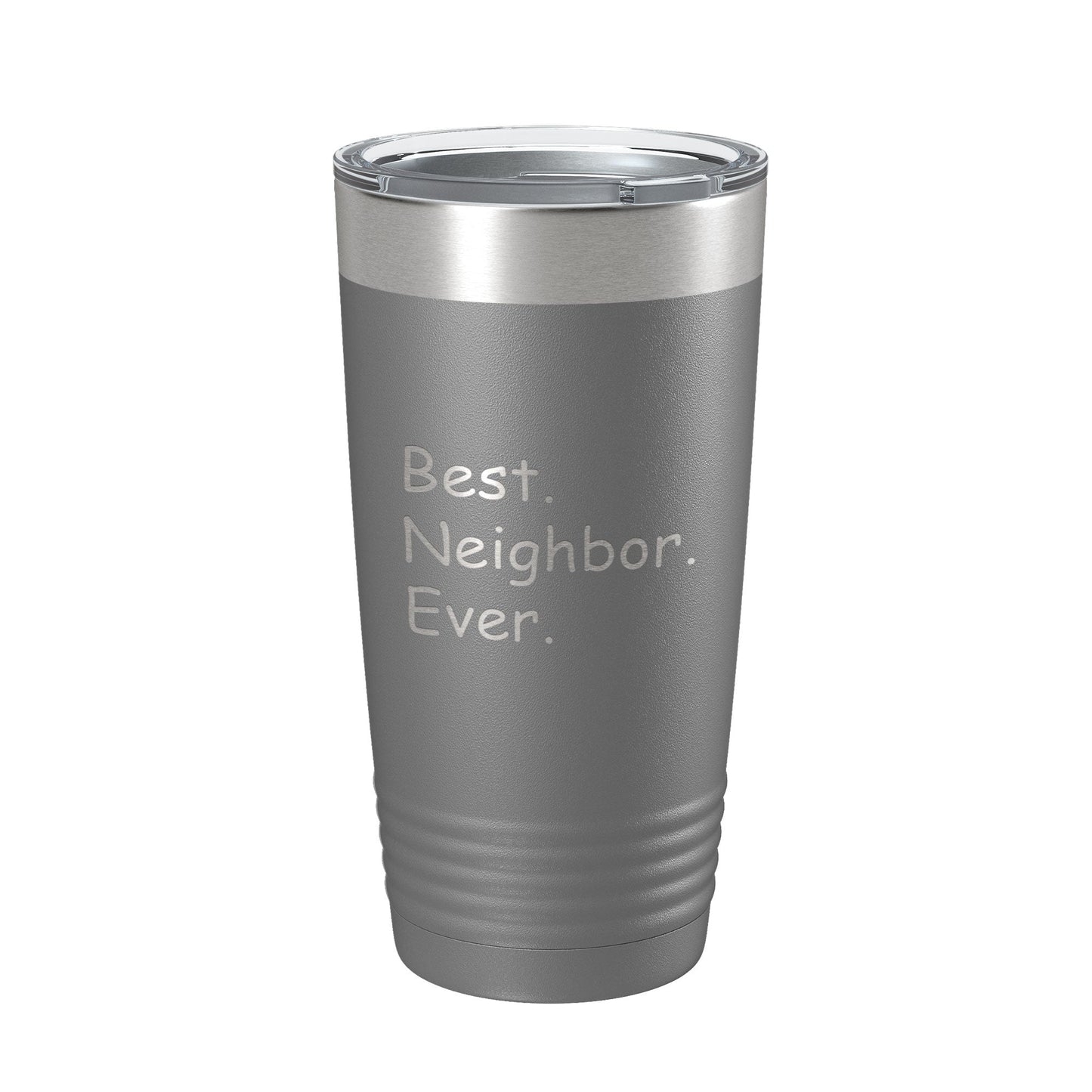 Best Neighbor Ever Tumbler Moving Travel Mug Insulated Laser Engraved Coffee Cup Housewarming Gift New Going Away Farewell Thank You 20 oz