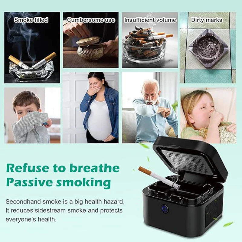 NNEOBA Smokeless Ashtray Air Purifier