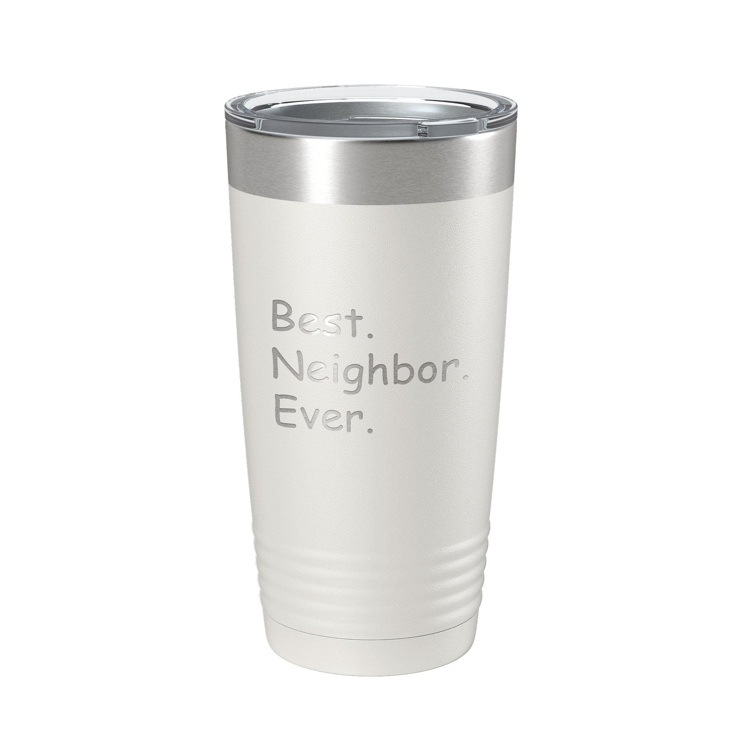 Best Neighbor Ever Tumbler Moving Travel Mug Insulated Laser Engraved Coffee Cup Housewarming Gift New Going Away Farewell Thank You 20 oz