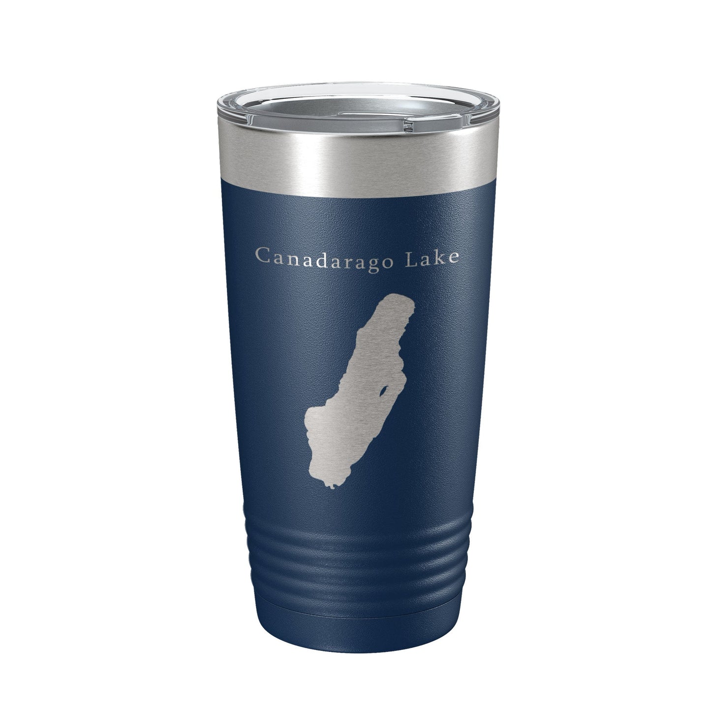 Canadarago Lake Map Tumbler Travel Mug Insulated Laser Engraved Coffee Cup New York 20 oz-2