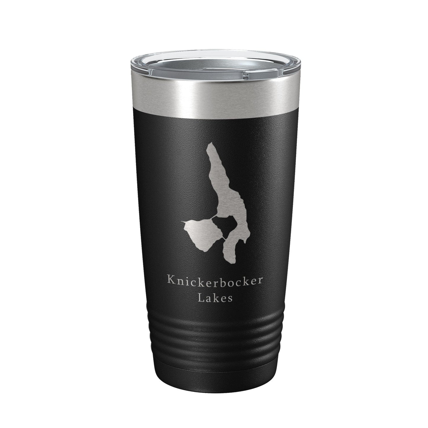 Knickerbocker Lakes Map Tumbler Travel Mug Insulated Laser Engraved Coffee Cup Maine 20 oz