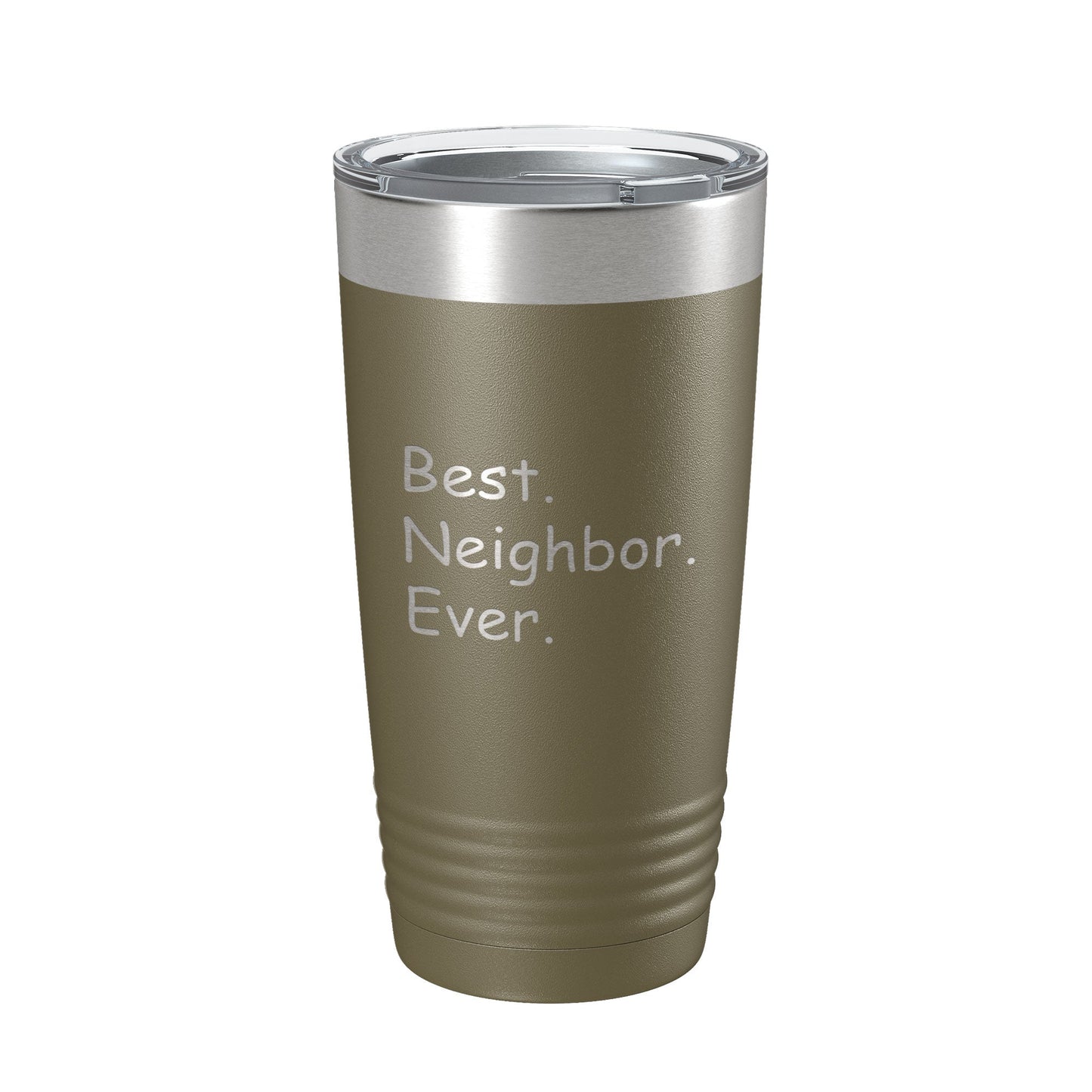 Best Neighbor Ever Tumbler Moving Travel Mug Insulated Laser Engraved Coffee Cup Housewarming Gift New Going Away Farewell Thank You 20 oz