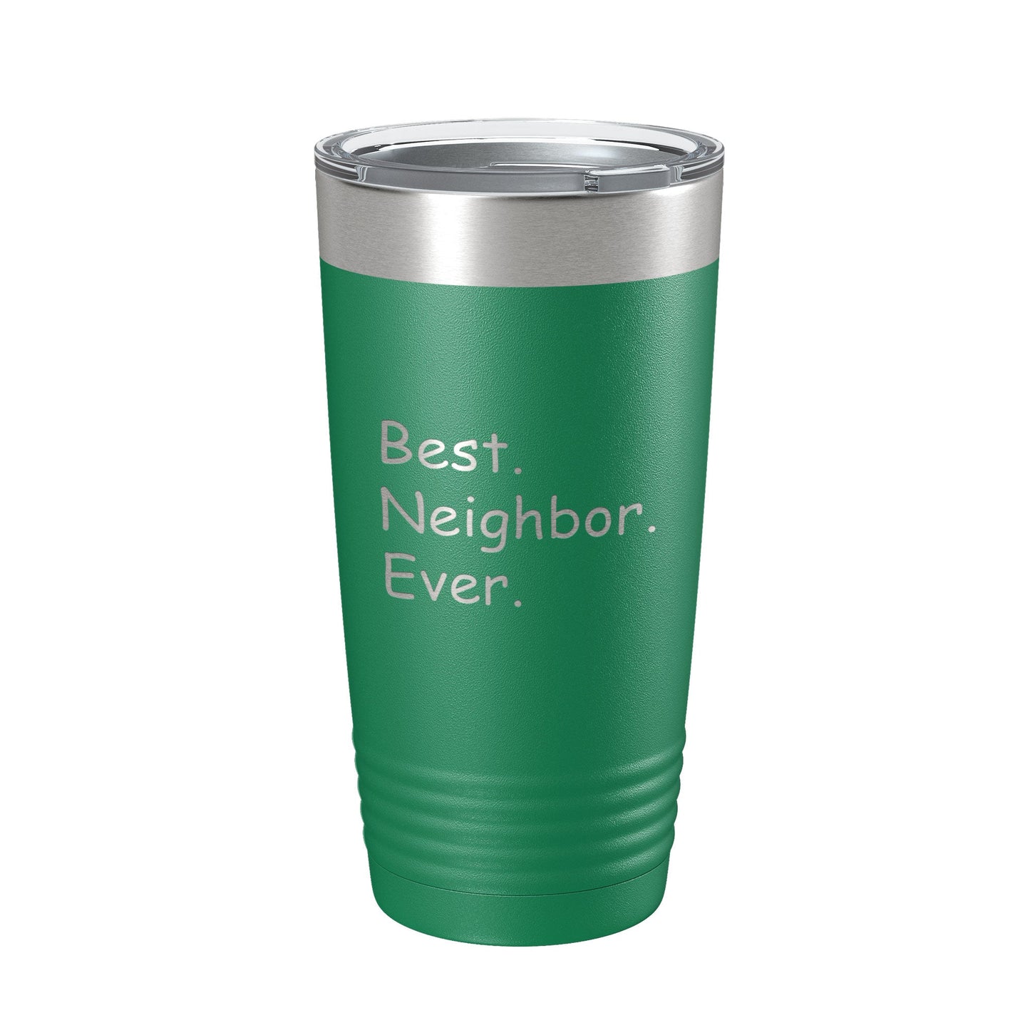 Best Neighbor Ever Tumbler Moving Travel Mug Insulated Laser Engraved Coffee Cup Housewarming Gift New Going Away Farewell Thank You 20 oz