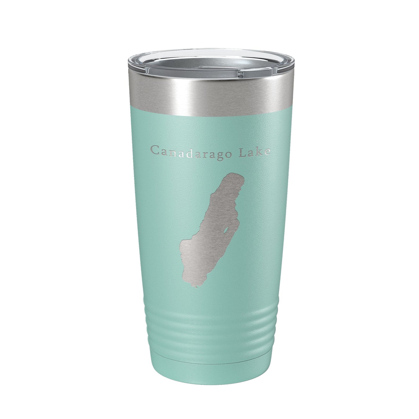 Canadarago Lake Map Tumbler Travel Mug Insulated Laser Engraved Coffee Cup New York 20 oz-12