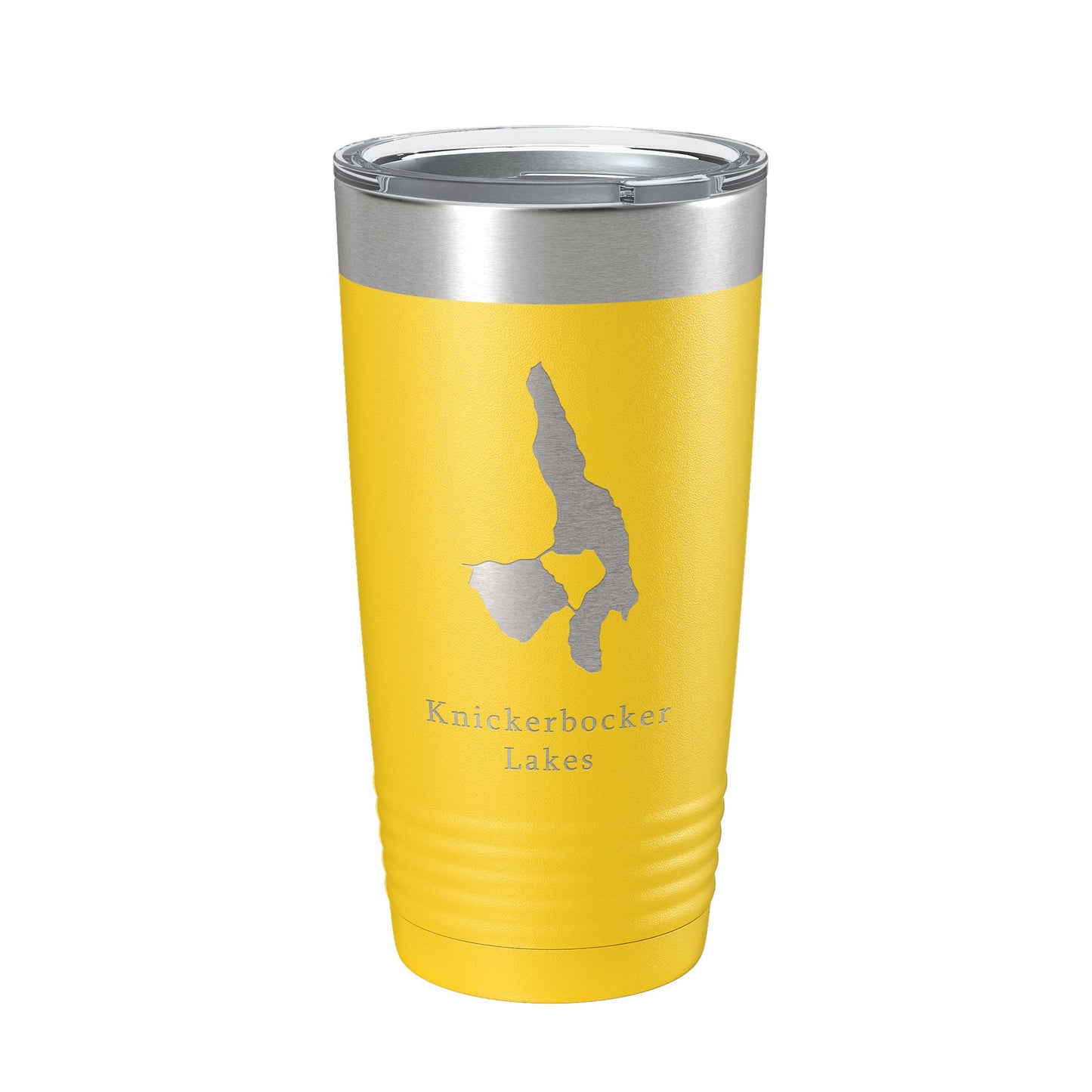 Knickerbocker Lakes Map Tumbler Travel Mug Insulated Laser Engraved Coffee Cup Maine 20 oz