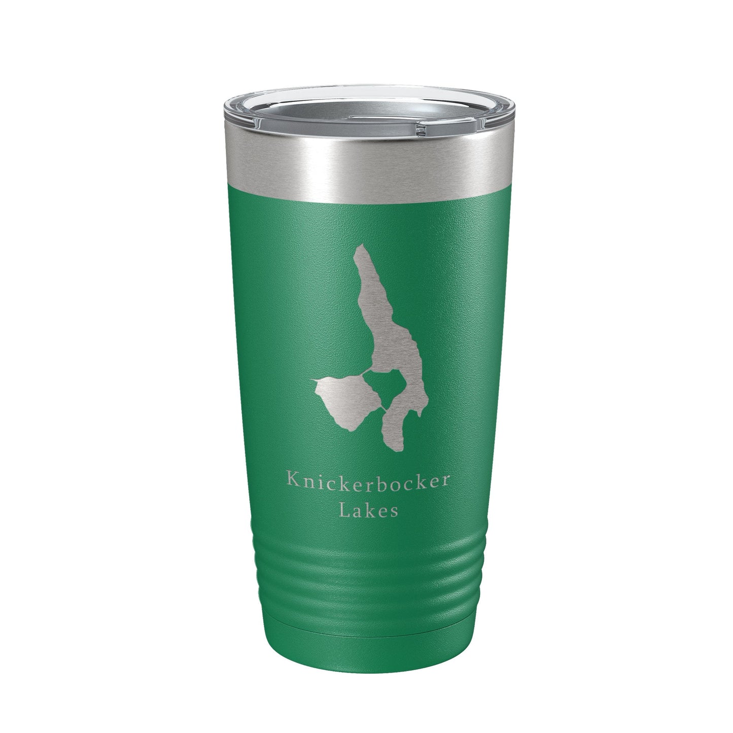 Knickerbocker Lakes Map Tumbler Travel Mug Insulated Laser Engraved Coffee Cup Maine 20 oz