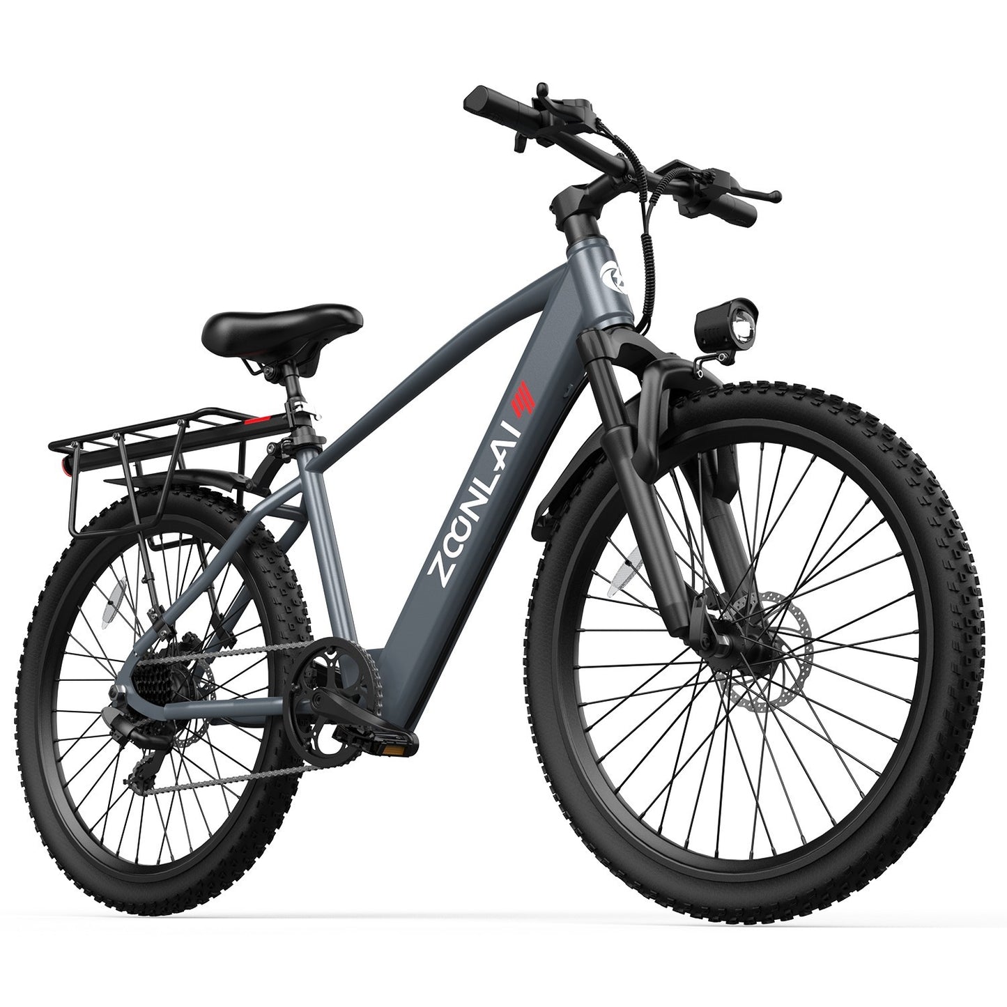 26in Electric Bike for Adult 500W 22MPH 40 Miles 7 Speed City Commuting E-bike