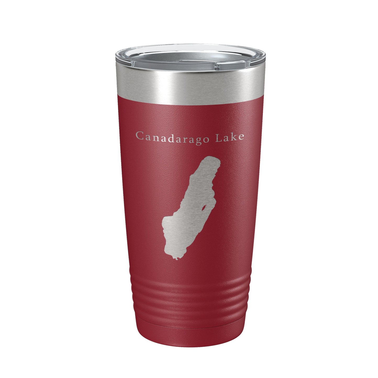 Canadarago Lake Map Tumbler Travel Mug Insulated Laser Engraved Coffee Cup New York 20 oz-18
