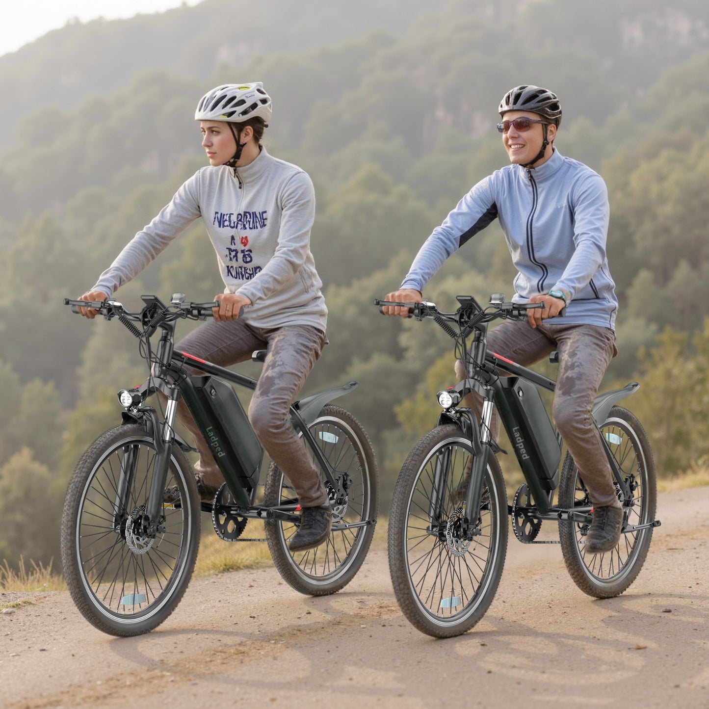Ladped 26inch Electric Mountain Bike 22MPH Commuting Adults Electric Bicycle