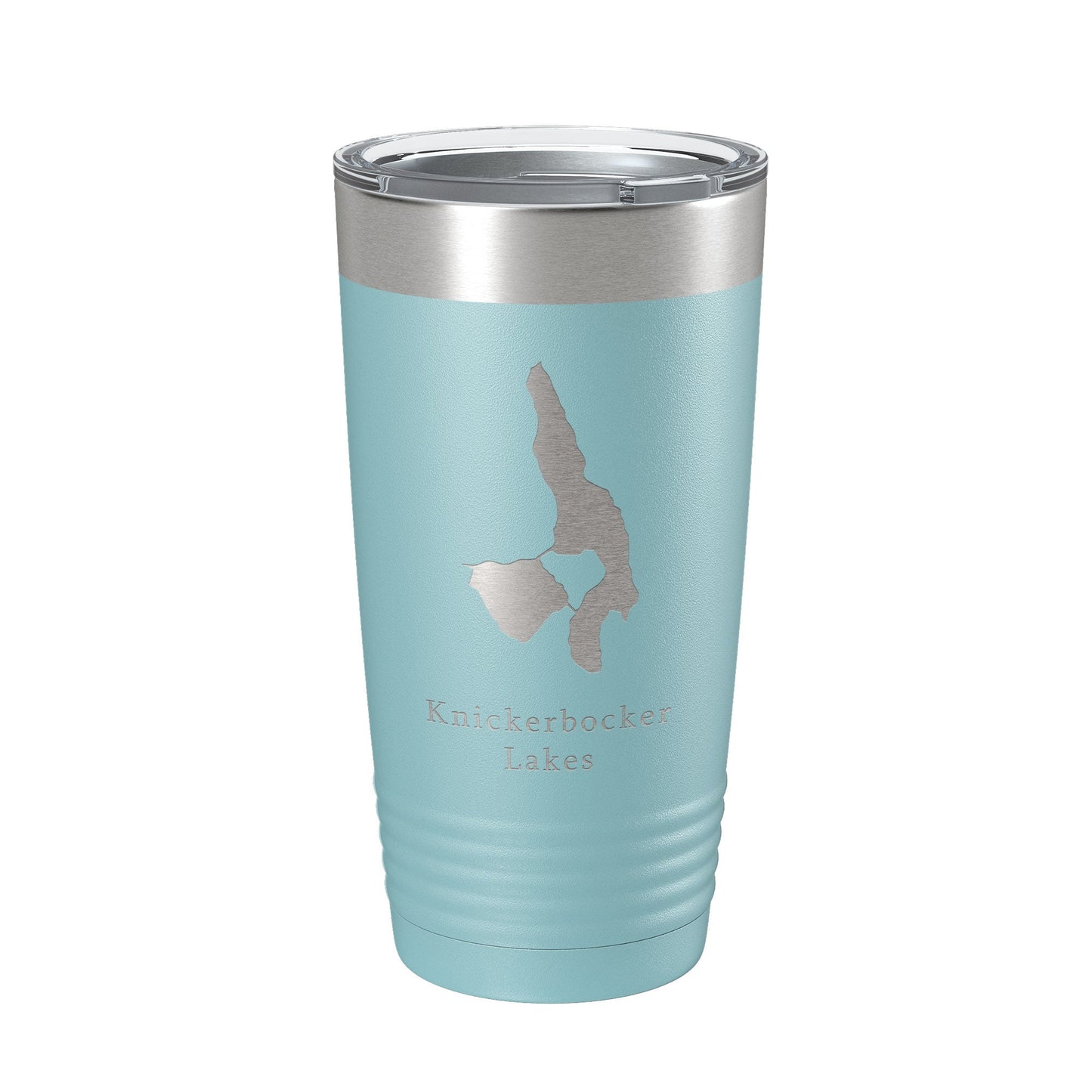 Knickerbocker Lakes Map Tumbler Travel Mug Insulated Laser Engraved Coffee Cup Maine 20 oz
